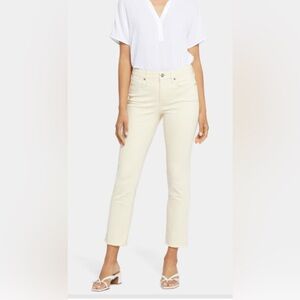 NYDJ Clarissa Ankle Jeans, Size 6, yellow